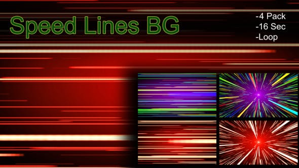Speed Lines BG - 20932520 Download Videohive