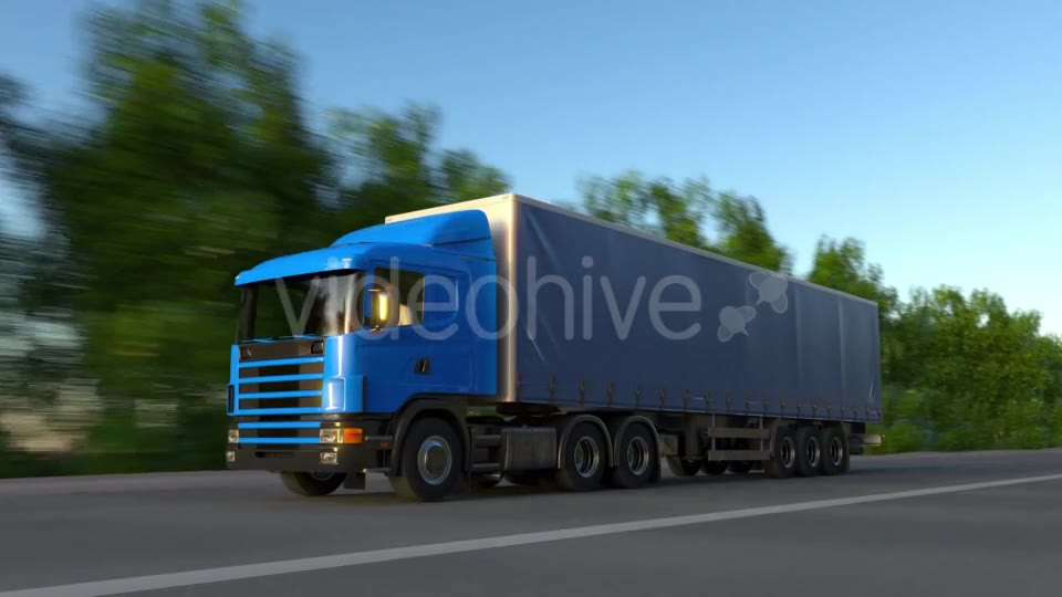 Speeding Freight Semi Truck Videohive 19770309 Motion Graphics Image 2