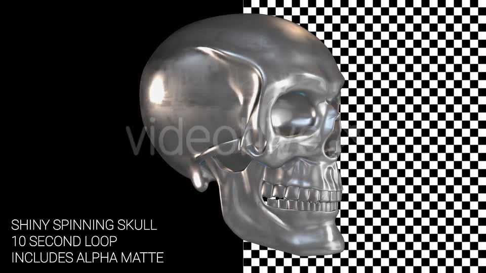 Spinning Chrome Skull Videohive 14828403 Motion Graphics Image 2