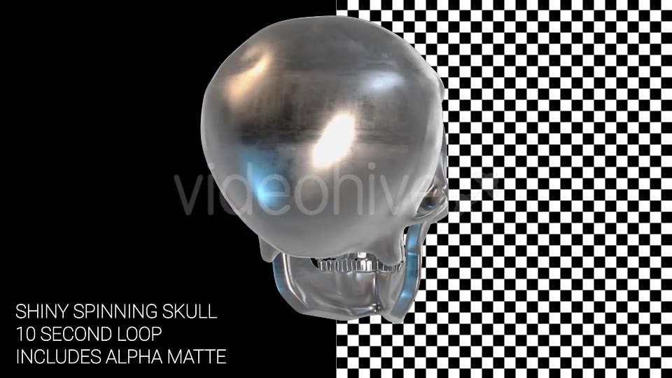 Spinning Chrome Skull Videohive 14828403 Motion Graphics Image 5