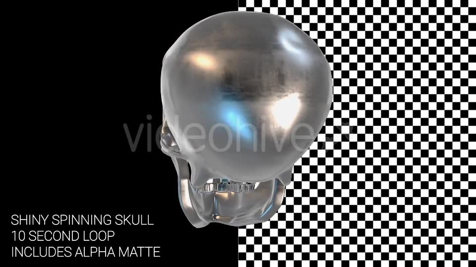 Spinning Chrome Skull Videohive 14828403 Motion Graphics Image 6