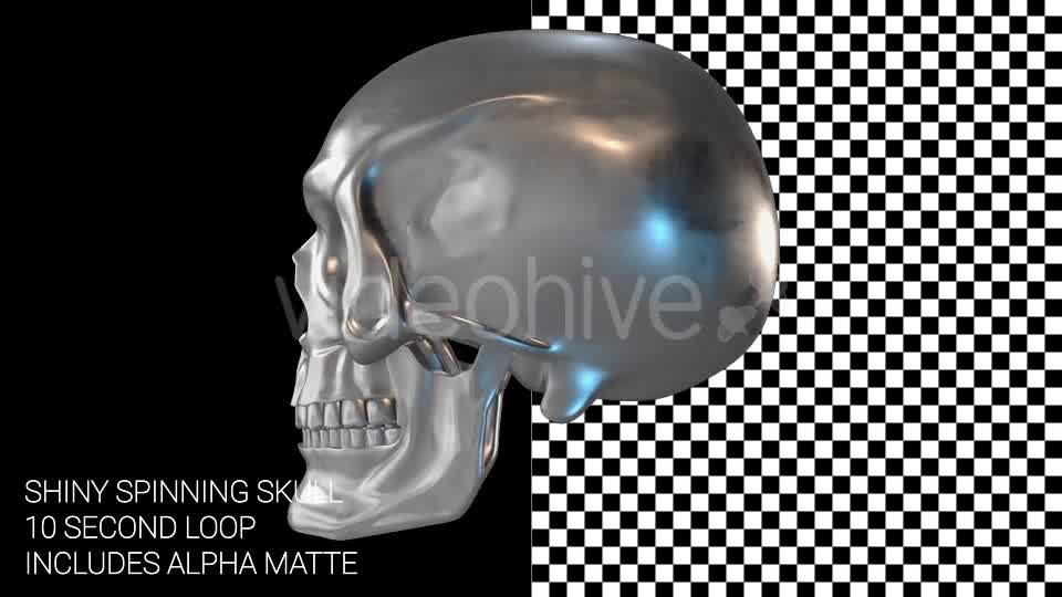 Spinning Chrome Skull Videohive 14828403 Motion Graphics Image 8