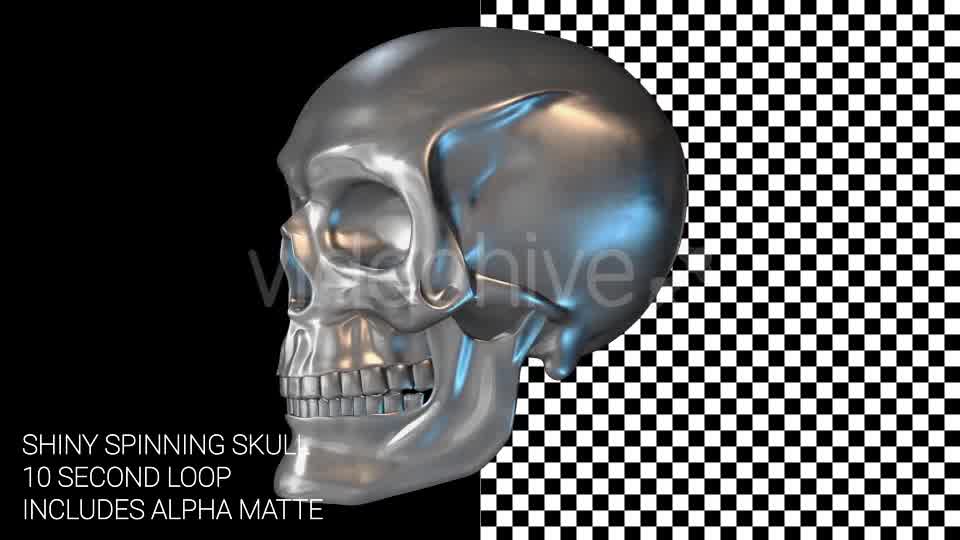 Spinning Chrome Skull Videohive 14828403 Motion Graphics Image 9