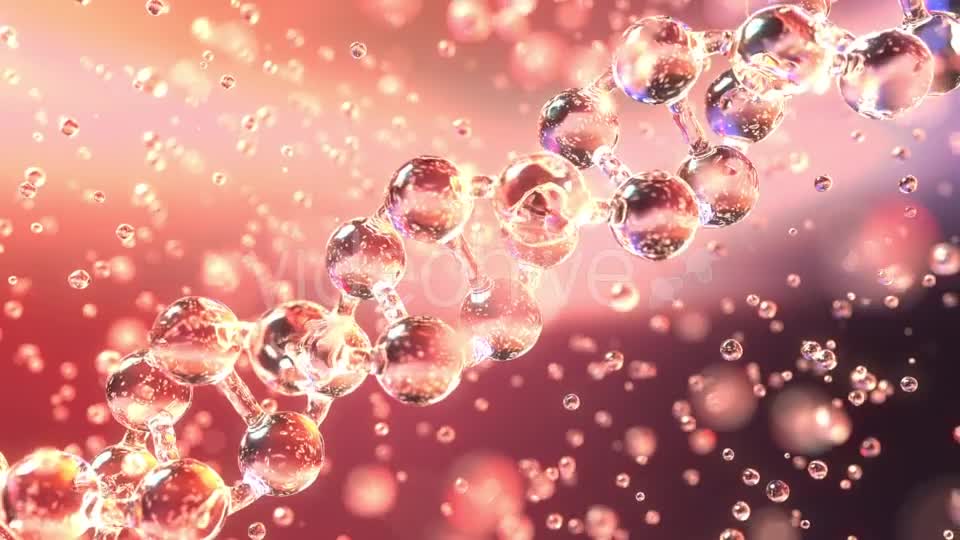 Spinning Diagonal DNA Molecule and Transparent Droplets Videohive 20502449 Motion Graphics Image 7