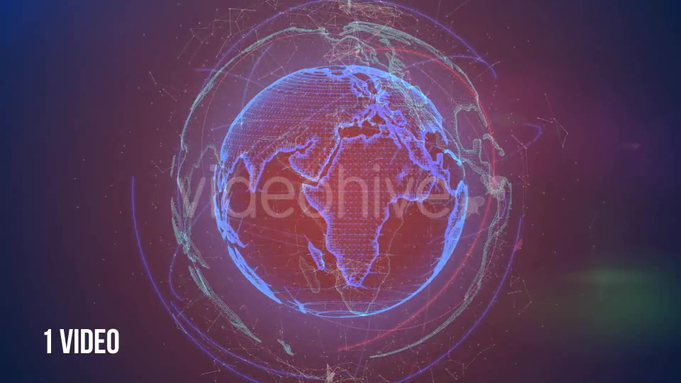 Spinning Plexus Planet Earth 2 Videos Videohive 15129524 Motion Graphics Image 3