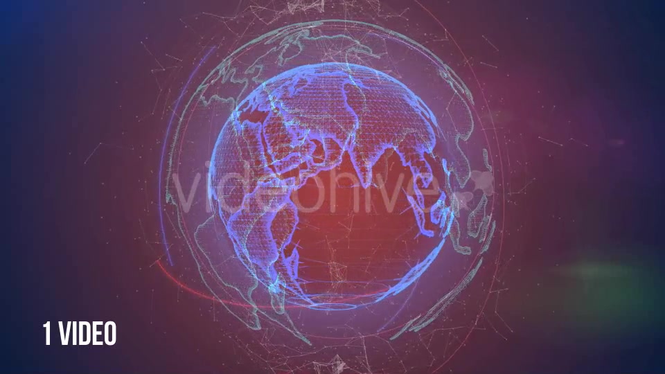 Spinning Plexus Planet Earth 2 Videos Videohive 15129524 Motion Graphics Image 5