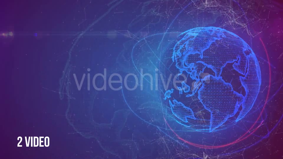 Spinning Plexus Planet Earth 2 Videos Videohive 15129524 Motion Graphics Image 7