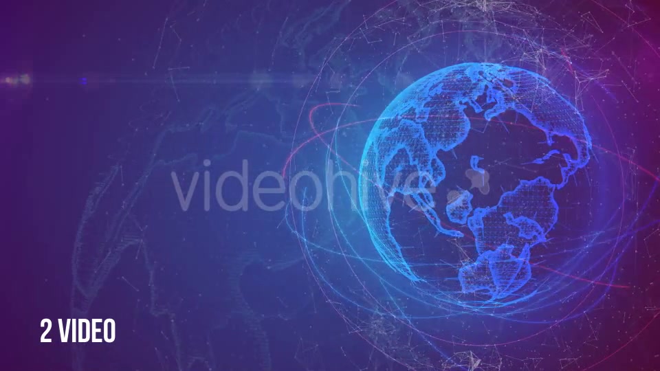 Spinning Plexus Planet Earth 2 Videos Videohive 15129524 Motion Graphics Image 9