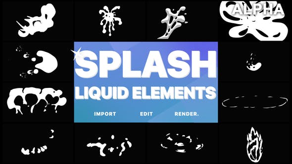 Splash Elements | Motion Graphics Pack - Videohive 21751794 Download
