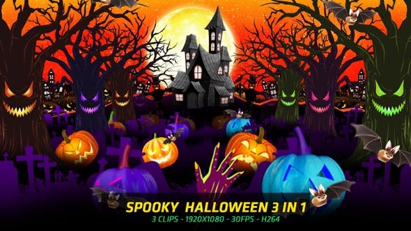 Spooky Halloween 3 in 1 - 22700754 Videohive Download