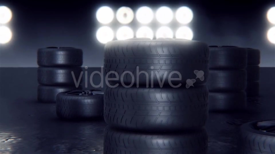 Sport Tires on a Race Track Videohive 19314096 Motion Graphics Image 10