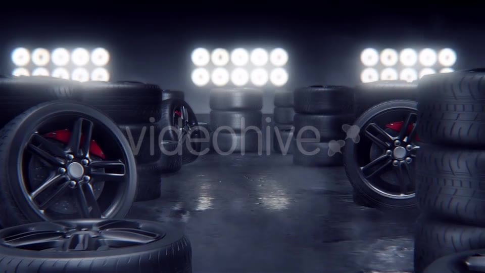 Sport Tires on a Race Track Videohive 19314096 Motion Graphics Image 2