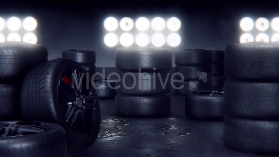 Sport Tires on a Race Track Videohive 19314096 Motion Graphics Image 7