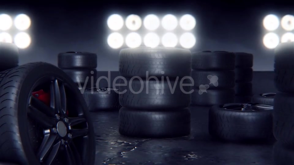 Sport Tires on a Race Track Videohive 19314096 Motion Graphics Image 8