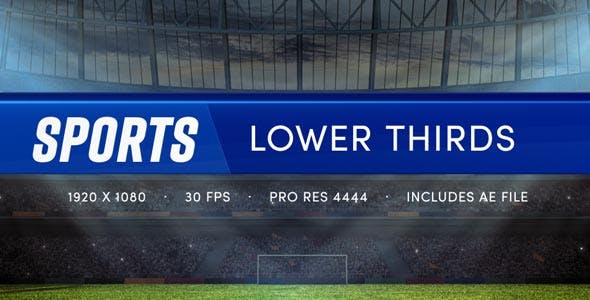Sports Lower Thirds - 21483508 Videohive Download
