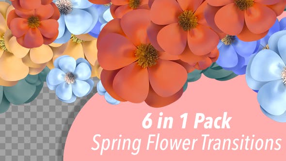 Spring Flower Transitions - Videohive Download 19433096