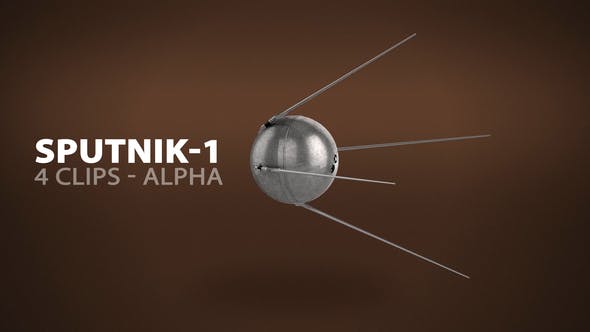 Sputnik 1 Rotating Multiple Angles - 22305065 Download Videohive