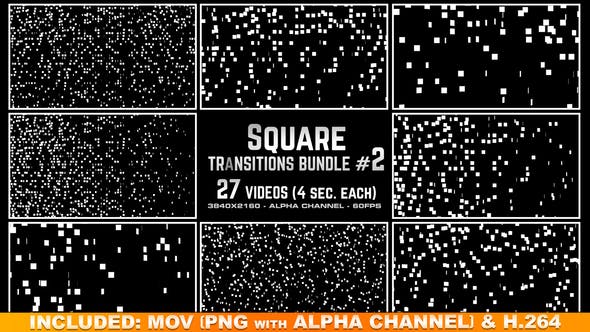 Square Transitions Bundle 2 4K - Videohive Download 23658977