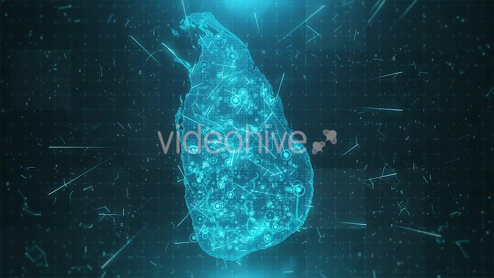 Sri Lanka Map Background Cities Connections 4K Videohive 18542313 Motion Graphics Image 4