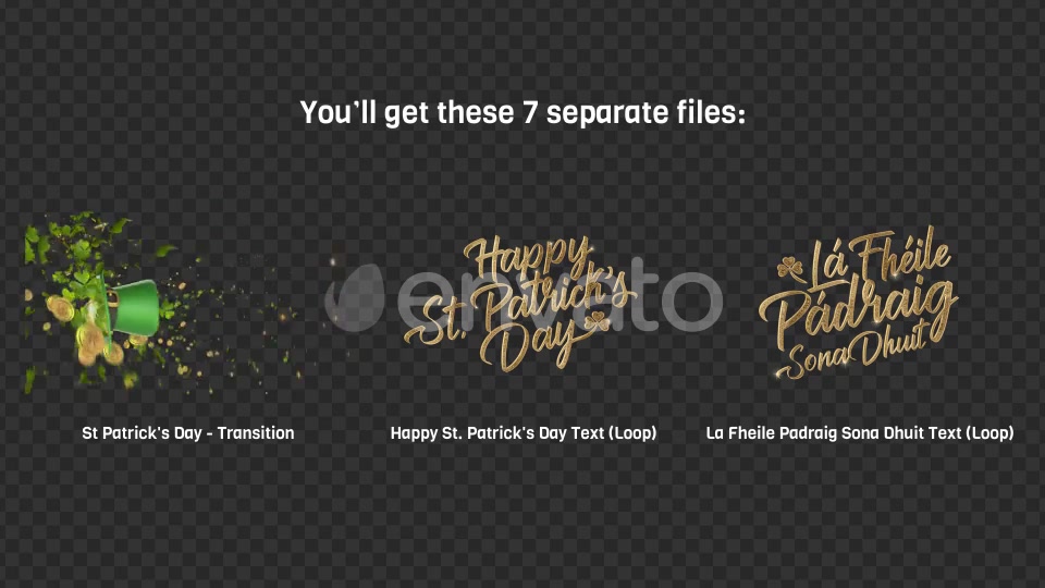 St. Patricks Day Greeting (FULL HD) Videohive 23329347 Motion Graphics Image 8