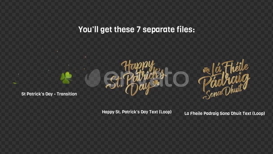 St. Patricks Day Greeting (FULL HD) Videohive 23329347 Motion Graphics Image 9