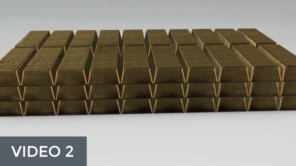 Stacked Bars Of Gold Bullion Pack Videohive 19560259 Motion Graphics Image 3