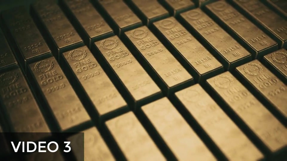 Stacked Bars Of Gold Bullion Pack Videohive 19560259 Motion Graphics Image 4