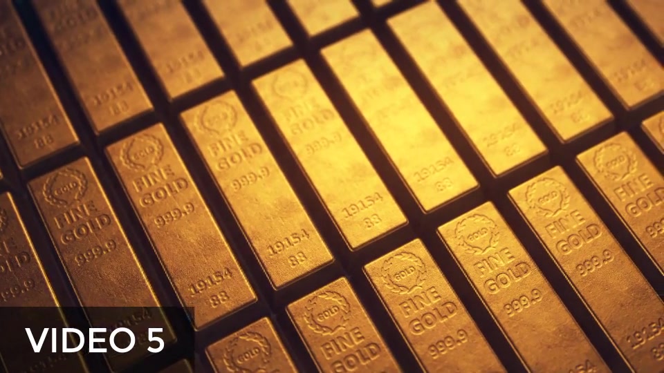 Stacked Bars Of Gold Bullion Pack Videohive 19560259 Motion Graphics Image 8
