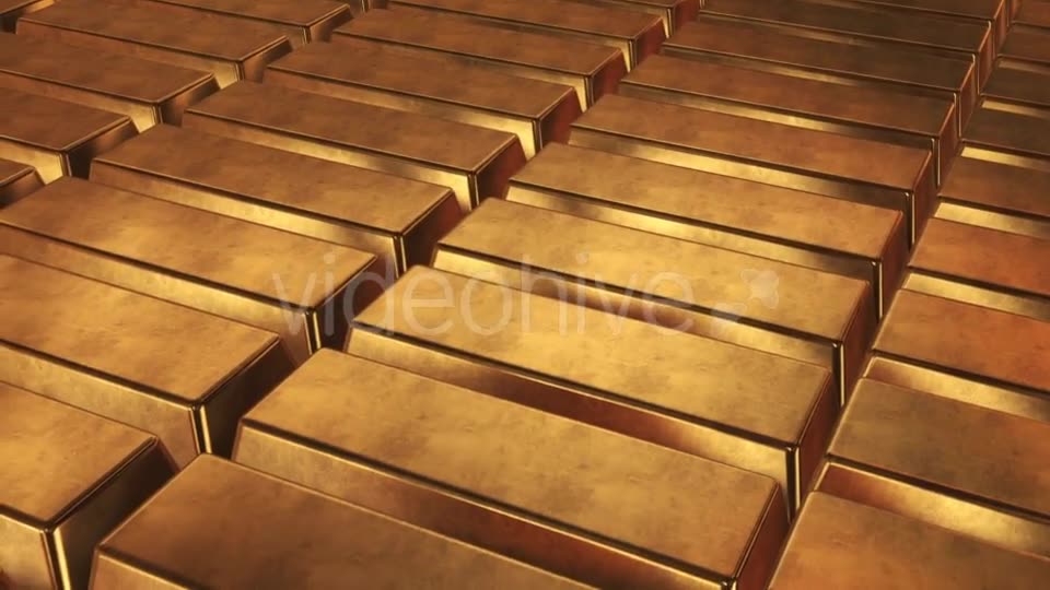 Stacked Bars Of Gold Bullion Videohive 18271542 Motion Graphics Image 2