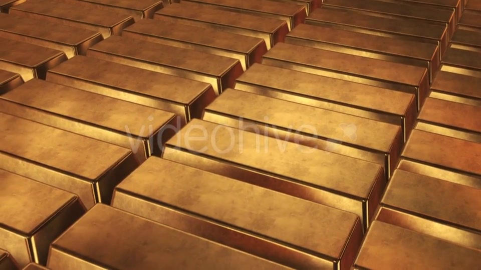 Stacked Bars Of Gold Bullion Videohive 18271542 Motion Graphics Image 3
