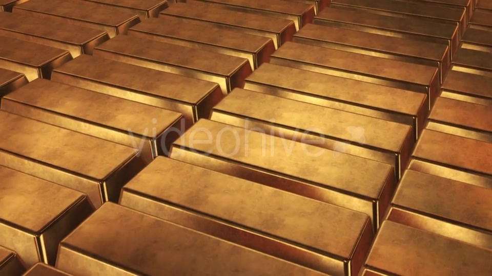 Stacked Bars Of Gold Bullion Videohive 18271542 Motion Graphics Image 4