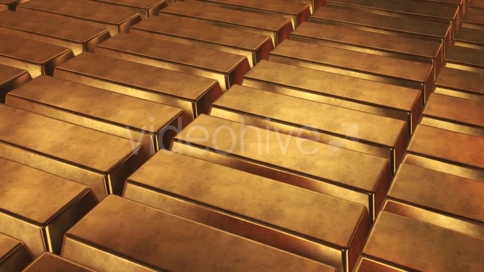 Stacked Bars Of Gold Bullion Videohive 18271542 Motion Graphics Image 5