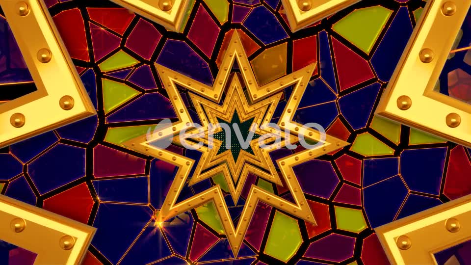 Stained Glass Tunnel Videohive 21666412 Motion Graphics Image 2