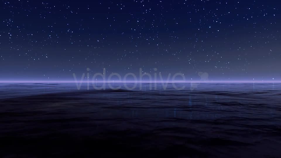 Starry Night At Sea 4K Videohive 20501902 Motion Graphics Image 1