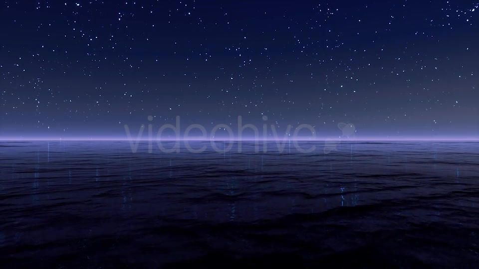 Starry Night At Sea 4K Videohive 20501902 Motion Graphics Image 10