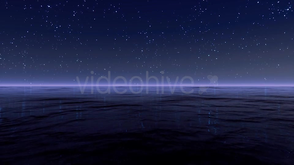 Starry Night At Sea 4K Videohive 20501902 Motion Graphics Image 11