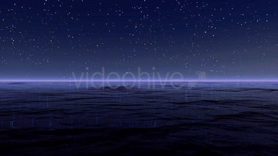 Starry Night At Sea 4K Videohive 20501902 Motion Graphics Image 3