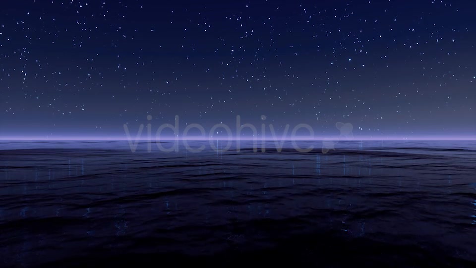 Starry Night At Sea 4K Videohive 20501902 Motion Graphics Image 4