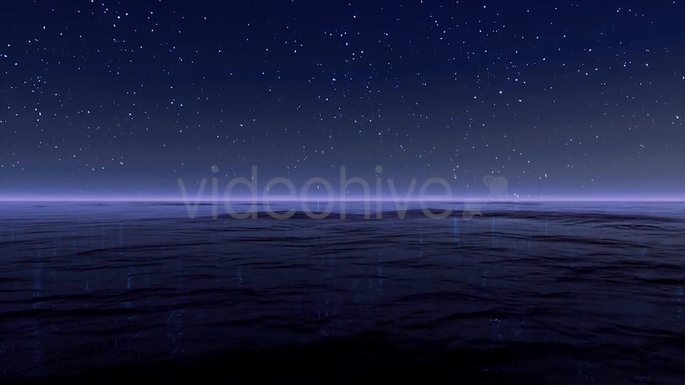 Starry Night At Sea 4K Videohive 20501902 Motion Graphics Image 5