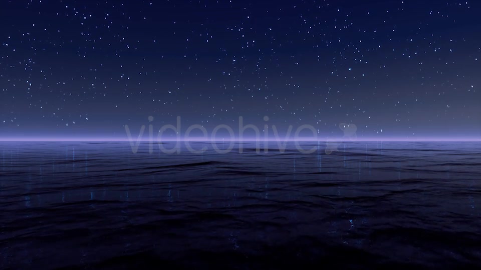 Starry Night At Sea 4K Videohive 20501902 Motion Graphics Image 6