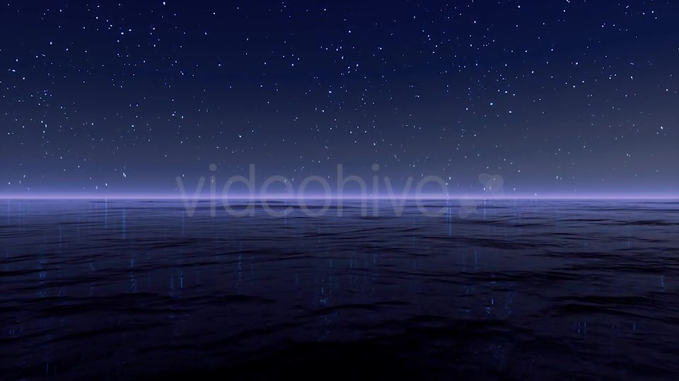 Starry Night At Sea 4K Videohive 20501902 Motion Graphics Image 7