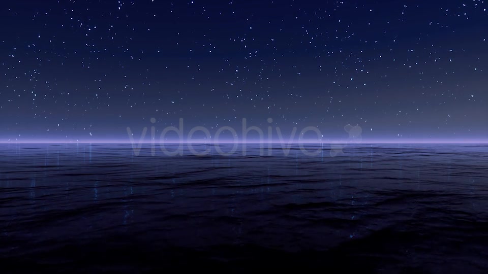Starry Night At Sea 4K Videohive 20501902 Motion Graphics Image 8