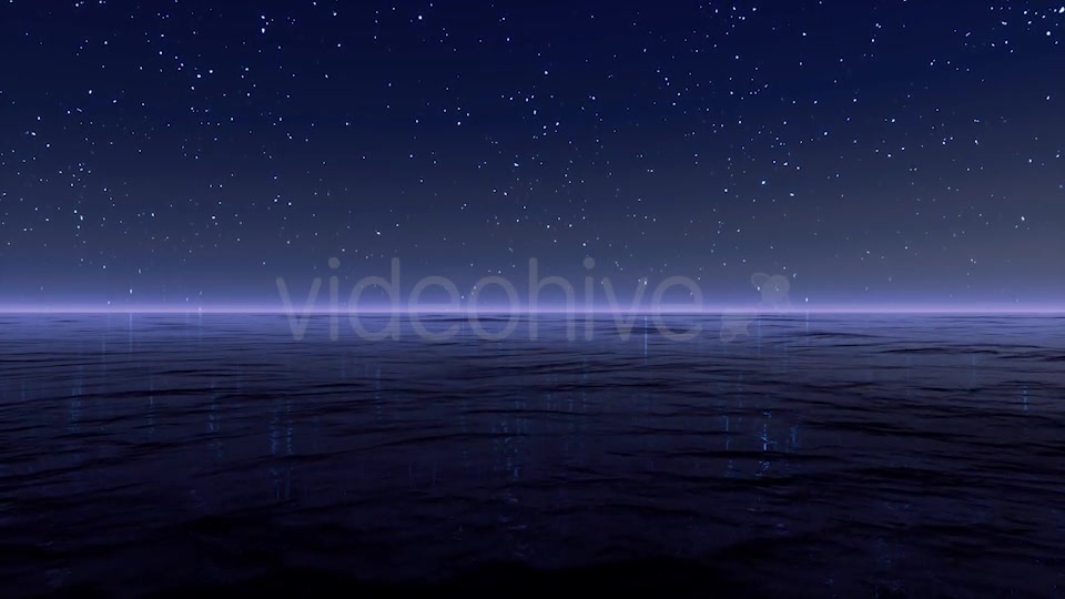 Starry Night At Sea 4K Videohive 20501902 Motion Graphics Image 9