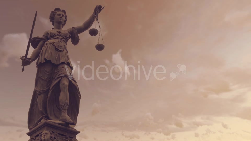 Statue of Lady Justice With Dark Weather Videohive 19763440 Motion Graphics Image 4