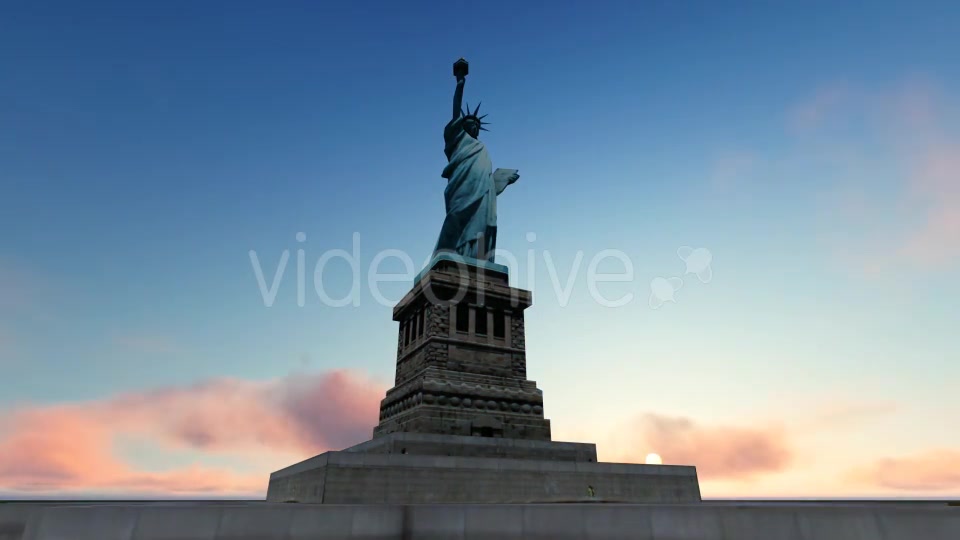 Statue of Liberty and Time lapse Sky Videohive 19832080 Motion Graphics Image 2