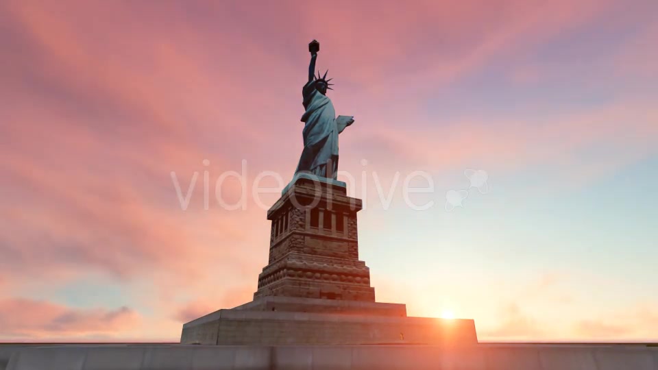 Statue of Liberty and Time lapse Sky Videohive 19832080 Motion Graphics Image 3