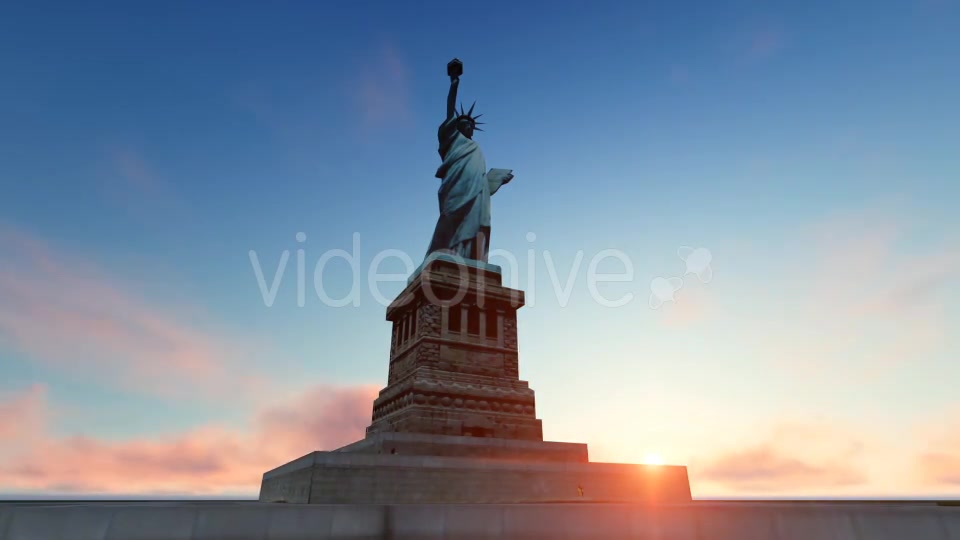 Statue of Liberty and Time lapse Sky Videohive 19832080 Motion Graphics Image 4