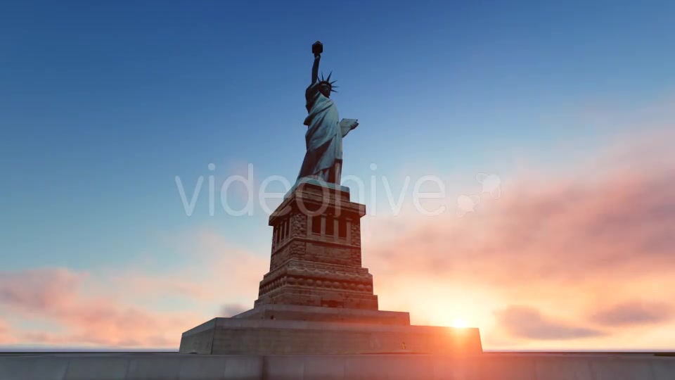 Statue of Liberty and Time lapse Sky Videohive 19832080 Motion Graphics Image 5