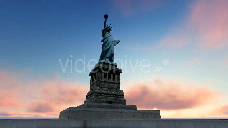 Statue of Liberty and Time lapse Sky Videohive 19832080 Motion Graphics Image 7