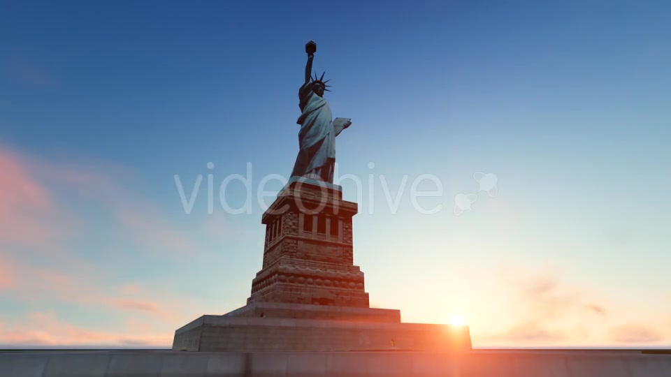 Statue of Liberty and Time lapse Sky Videohive 19832080 Motion Graphics Image 8